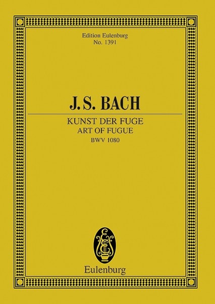 Bach: Art of Fugue BWV 1080 (Study Score) published by Eulenburg